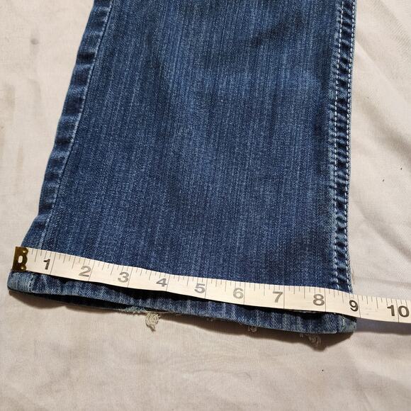 Ariat women's REAL Marine mid rise boot cut jeans entwined 32 L - Picture 4 of 8